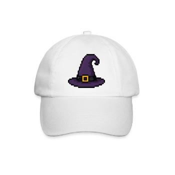 Pixel Hexenhut Purple - Baseballkappe - Weiß/Weiß - Vorne