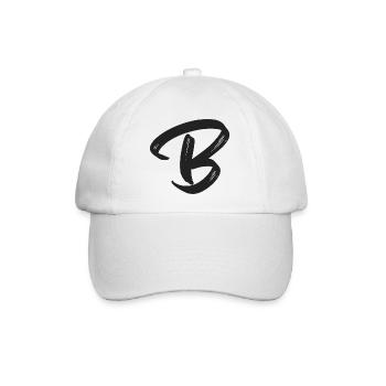 B - Baseballkappe - Weiß/Weiß - Vorne