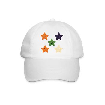 Five Spooky Little Stars - Baseballkappe - Weiß/Weiß - Vorne