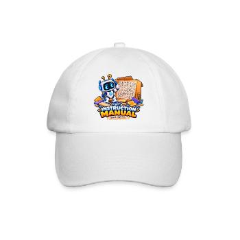 Bedienungsanleitung - Baseballkappe - Weiß/Weiß - Vorne