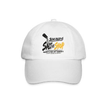 Graffiti-Skript-Burst-Logo - Baseballkappe - Weiß/Weiß - Vorne