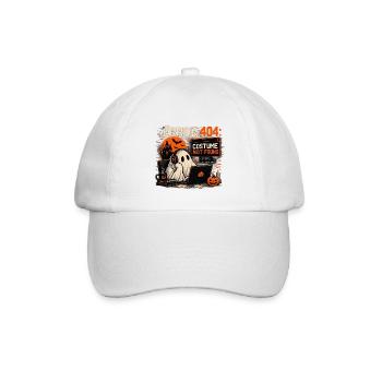 Error 404: Costume Not Found – Halloween Ghost - Baseballkappe - Weiß/Weiß - Vorne