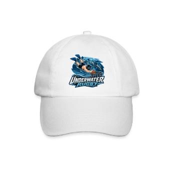 Unterwasser Rugby Logo - Baseballkappe - Weiß/Weiß - Vorne