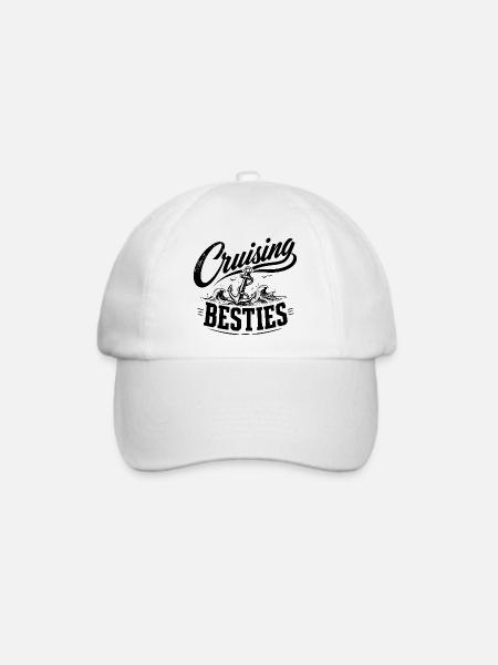 Cruising Besties - Baseballkappe - Weiß/Weiß