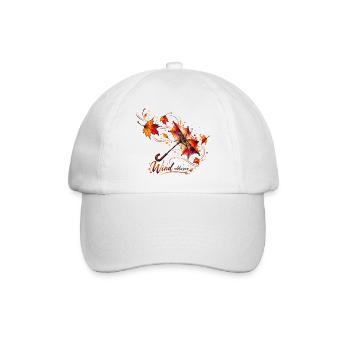 Herbstwind – Farben des Wandels - Baseballkappe - Weiß/Weiß - Vorne