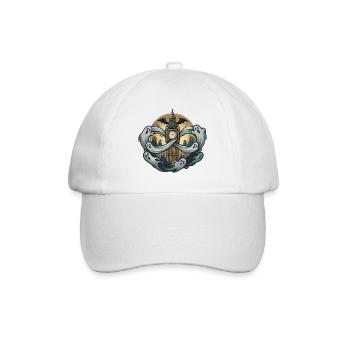 Geister Londons über Big Ben - Baseballkappe - Weiß/Weiß - Vorne