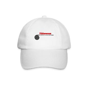 Wir helfen da wo andere gaffen - Baseballkappe - Weiß/Weiß - Vorne
