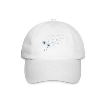 Dandelion in blue - Baseballkappe - Weiß/Weiß - Vorne