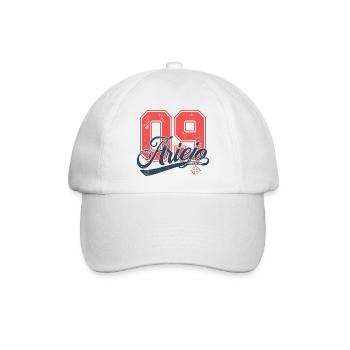 09 Ariejo (Ariège) Vintage - Baseballkappe - Weiß/Weiß - Vorne