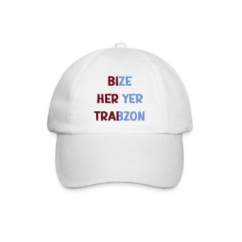 Bize heryer Trabzon - Baseballkappe - Weiß/Weiß - Vorne
