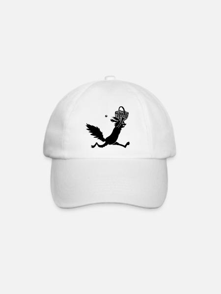 Eichhörnchen - Baseballkappe - Weiß/Weiß