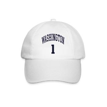 Washington 1 - Baseballkappe - Weiß/Weiß - Vorne