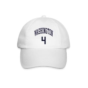 Washington 4 - Baseballkappe - Weiß/Weiß - Vorne