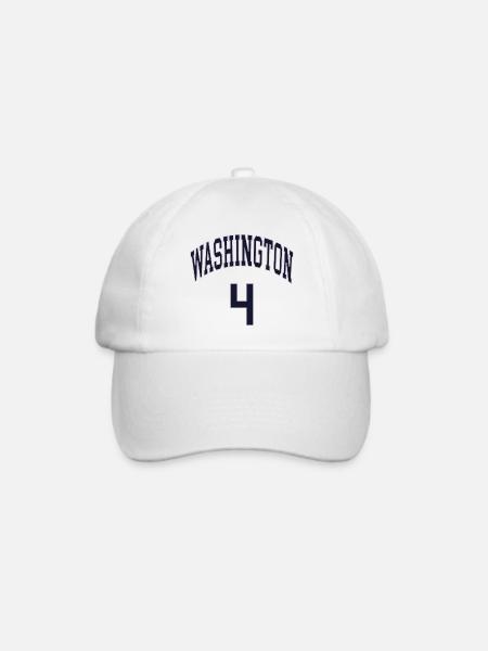 Washington 4 - Baseballkappe - Weiß/Weiß