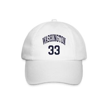 Washington 33 - Baseballkappe - Weiß/Weiß - Vorne