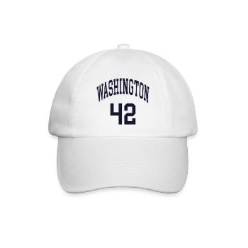 Washington 42 - Baseballkappe - Weiß/Weiß - Vorne