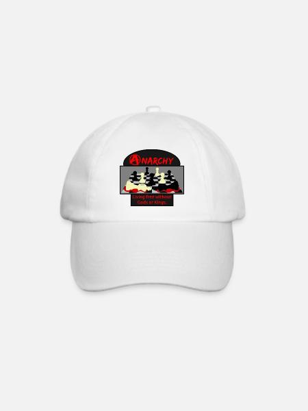 Anarchy - Baseballkappe - Weiß/Weiß