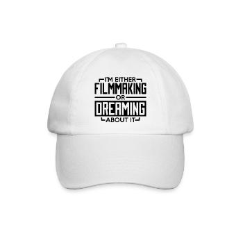 Filmklappe Film Filmemacher Kamera Regisseur - Baseballkappe - Weiß/Weiß - Vorne