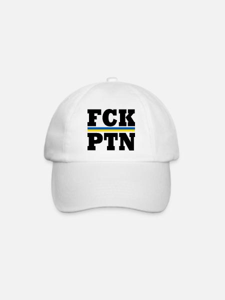 Fck ptn - Baseballkappe - Weiß/Weiß
