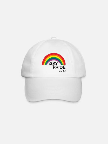 Gaypride 2023 Rainbow - Baseballkappe - Weiß/Weiß