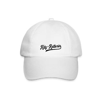 Kitz-Retterin Kitzrettung Rehkitz Reh Kitzretterin - Baseballkappe - Weiß/Weiß - Vorne