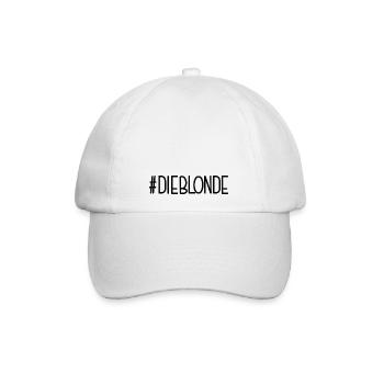 #DIEBLONDE Blond Blondes Haar Blondhaarig - Baseballkappe - Weiß/Weiß - Vorne