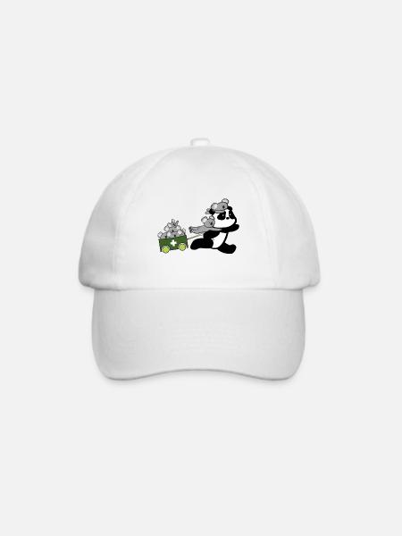 Panda safes Koalas - Baseballkappe - Weiß/Weiß