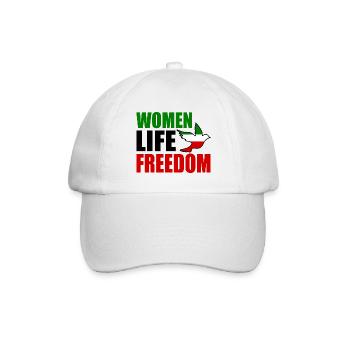 Women life freedom - Baseballkappe - Weiß/Weiß - Vorne