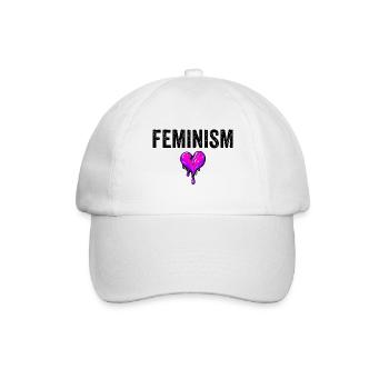 FEMINISM - Baseballkappe - Weiß/Weiß - Vorne