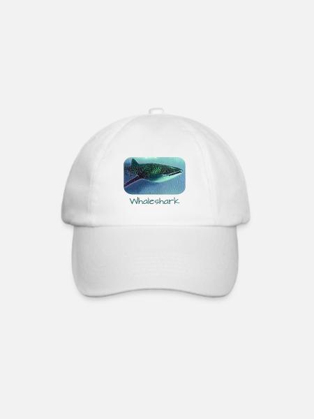 Whale Shark Walhai - Baseballkappe - Weiß/Weiß