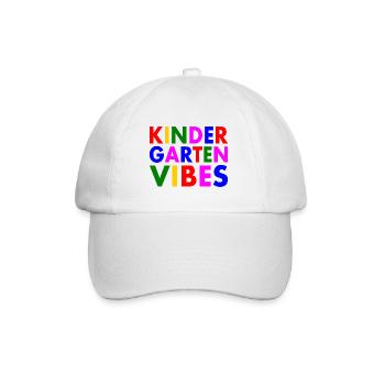kindergarten vibes - Baseballkappe - Weiß/Weiß - Vorne