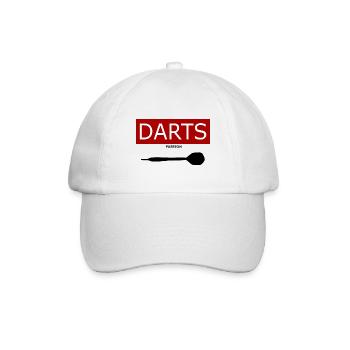 Darts Leidenschaft Passion WM Fans Geschenk - Baseballkappe - Weiß/Weiß - Vorne