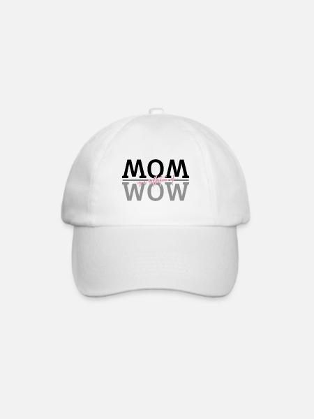 liebevolles Geschenk für die Mama zum Muttertag - Baseballkappe - Weiß/Weiß