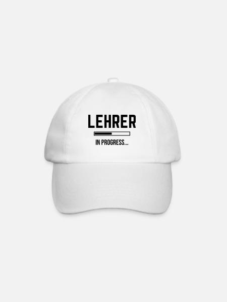 Lehrer In Progress - Baseballkappe - Weiß/Weiß