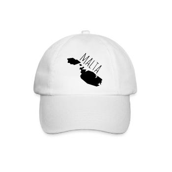 malta - Baseballkappe - Weiß/Weiß - Vorne
