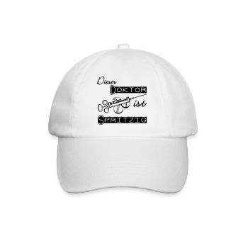 Doktor Spritzig Geschenk - Baseballkappe - Weiß/Weiß - Vorne