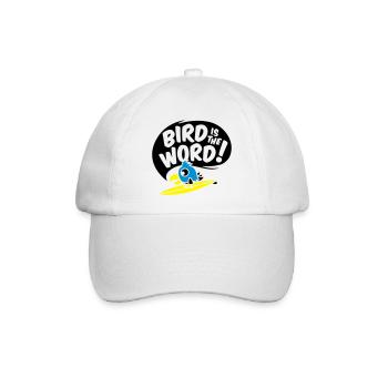 surfing bird - bird is the word - surfin bird - Baseballkappe - Weiß/Weiß - Vorne