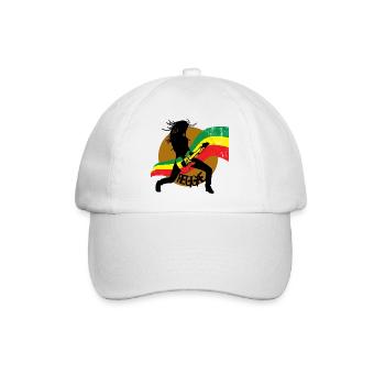 Reggae - Baseballkappe - Weiß/Weiß - Vorne