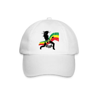 Reggae - Baseballkappe - Weiß/Weiß - Vorne