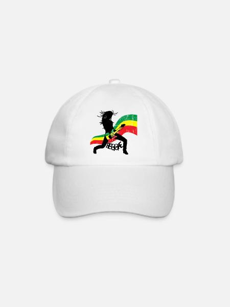 Reggae - Baseballkappe - Weiß/Weiß