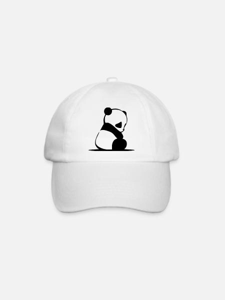 Panda - Baseballkappe - Weiß/Weiß