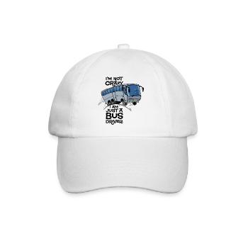 0710 ich bin nicht verrückt - Baseballkappe - Weiß/Weiß - Vorne
