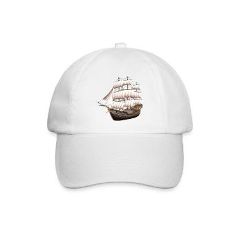 Ship - Baseballkappe - Weiß/Weiß - Vorne