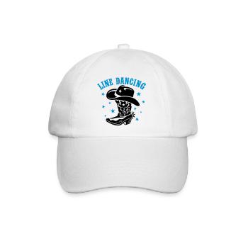 LINE DANCING, LINE DANCE HUT UND STIEFEL - Baseballkappe - Weiß/Weiß - Vorne