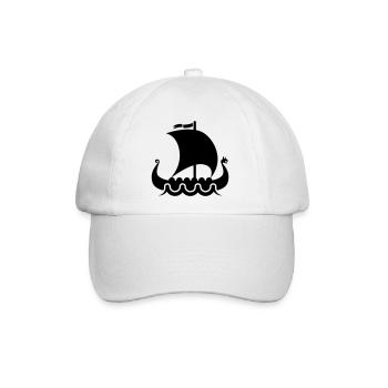 wikinger vikings - Baseballkappe - Weiß/Weiß - Vorne
