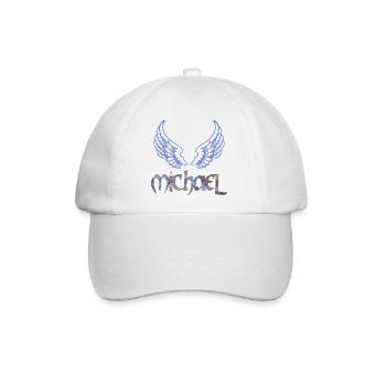 erzengel michael e 45 - Baseballkappe - Weiß/Weiß - Vorne