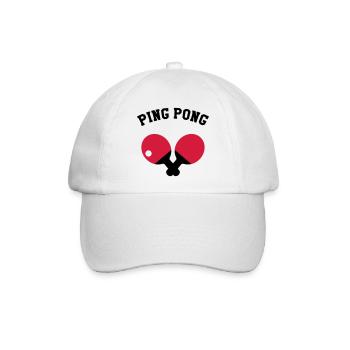 Ping Pong - Baseballkappe - Weiß/Weiß - Vorne