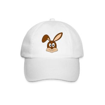 Hase Osterhase Häschen Hasenzähne Ostern Häschen - Baseballkappe - Weiß/Weiß - Vorne