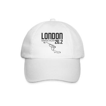 London Marathon 26.2 - Baseballkappe - Weiß/Weiß - Vorne