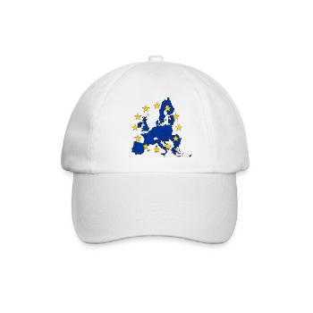 Europäische Union - Baseballkappe - Weiß/Weiß - Vorne